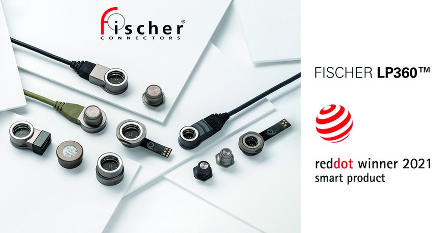 Impresionante: el conector Fischer LP360 se alza ganador en dos categorías de los premios Red Dot: Diseño de productos 2021